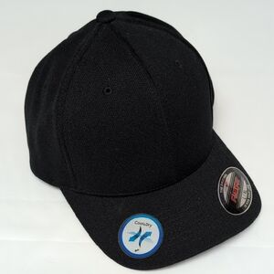 Yupoong Black Flexfit Cool & Dry Cap, Size L/XL, New